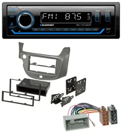 Blaupunkt Bluetooth USB DAB MP3 Autoradio für Honda Jazz (ab 2009) - silber