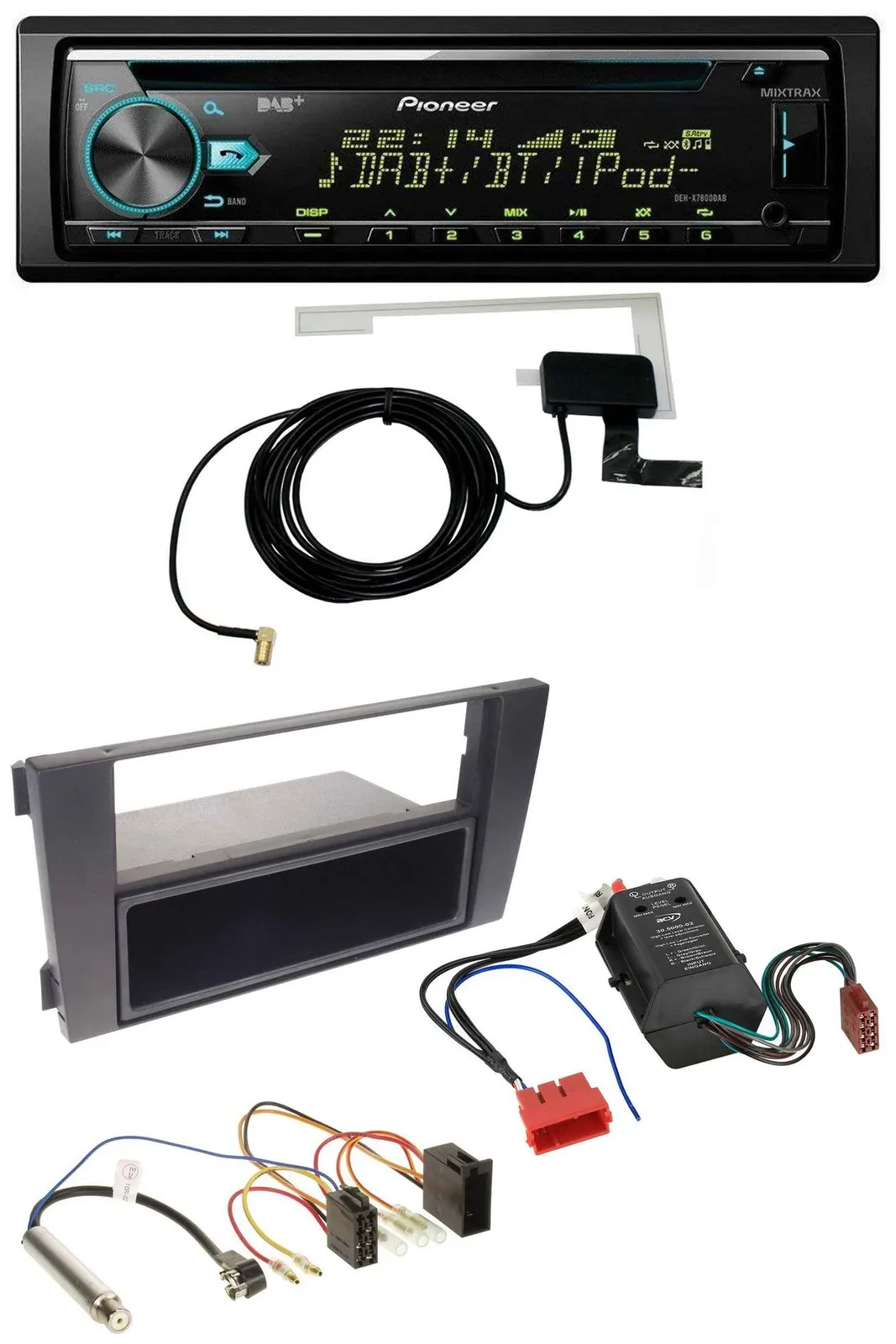 Pioneer MP3 AUX CD USB DAB Autoradio für Audi A6 01-05 C5 Symphony Bose Aktivsys