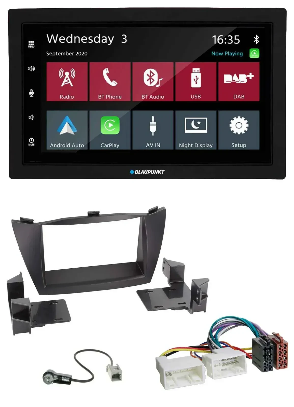 Blaupunkt DAB Bluetooth USB MP3 2DIN Autoradio für Hyundai Tucson 2010-2015