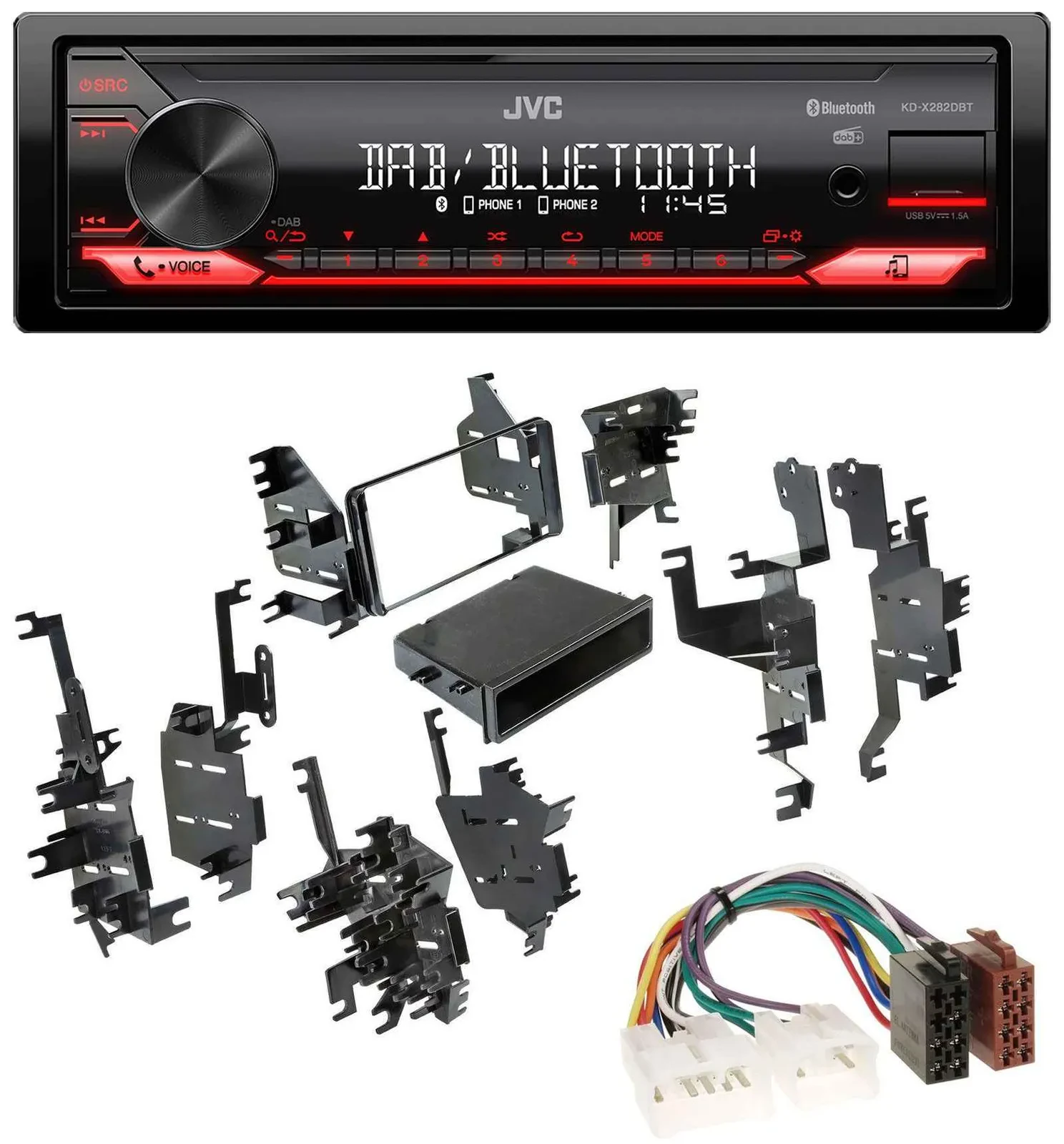 Автомагнитола JVC Bluetooth USB DAB MP3 для Toyota Tundra, Celica, FJ
