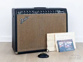 1967 Fender Twin Reverb Black Panel Vintage Tube Amp 2x12 w/ Ftsw, & Paperwork