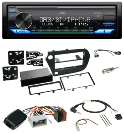 JVC Bluetooth DAB USB Lenkrad Autoradio für Honda Insight ZE2 2009-2013