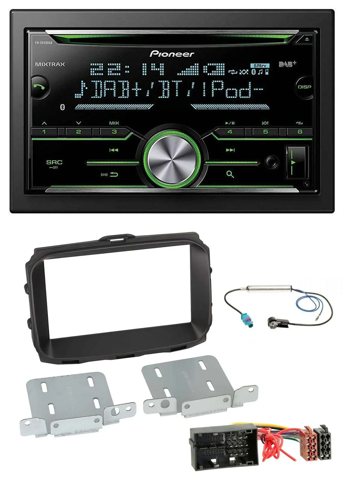 Автомагнитола Pioneer 2-DIN Bluetooth DAB USB CD для Alfa Romeo Giulietta (940) Facelift