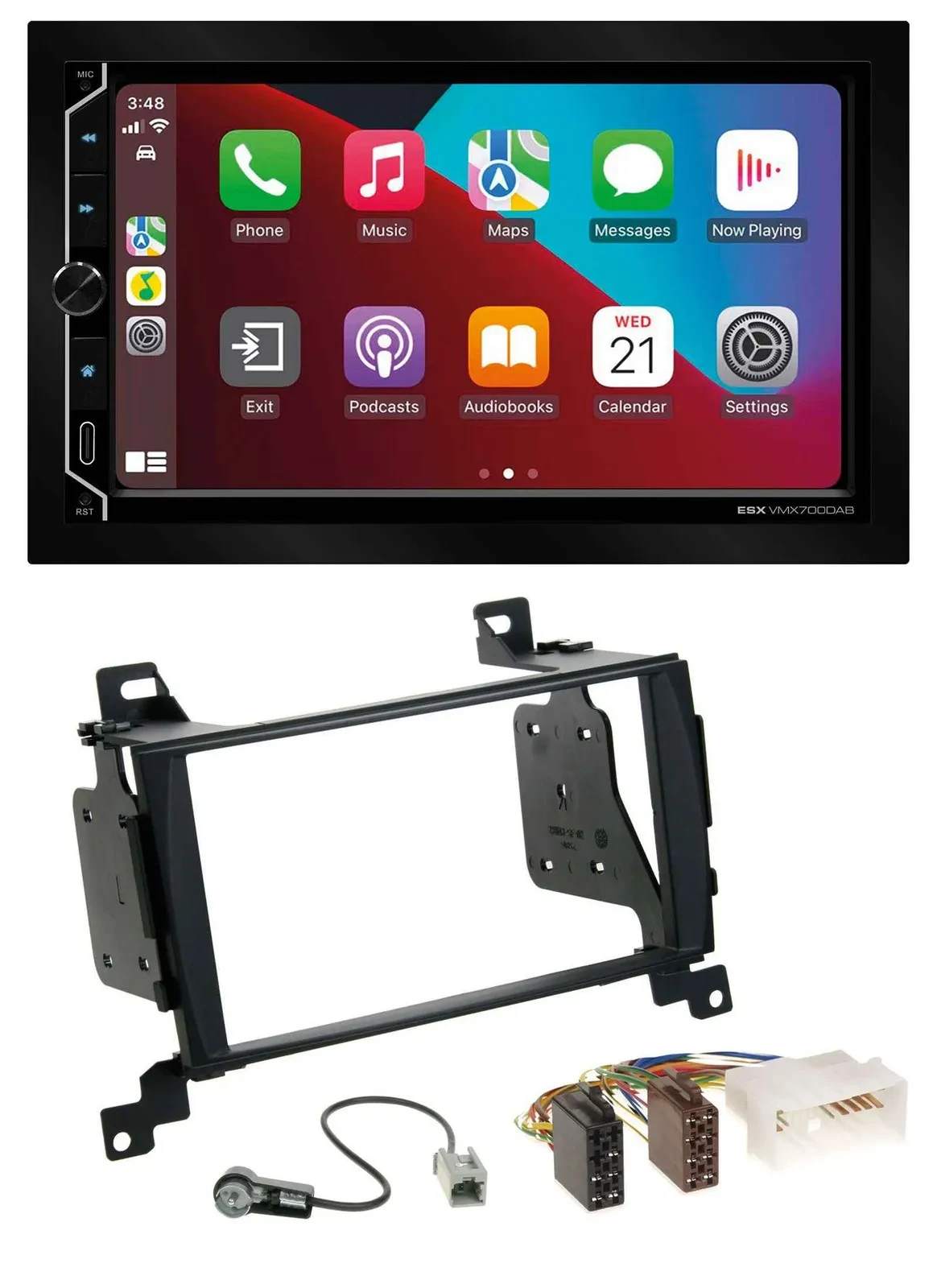 ESX 2DIN DAB USB MP3 Bluetooth Autoradio für Hyundai Santa Fe 2007-2012