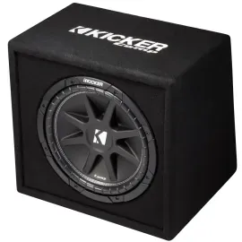 Kicker Comp VC12 300W Peak (150W RMS) Loaded Single 12" Vented Enclosure