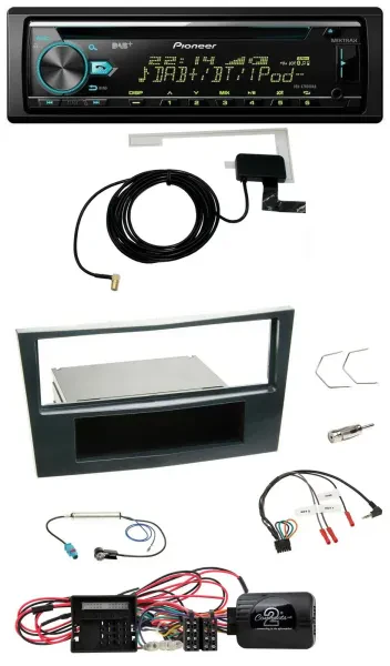 Pioneer MP3 Lenkrad CD USB DAB Autoradio für Opel Corsa D Schwarz 09-14
