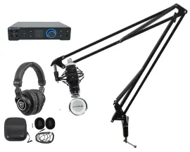 Набор для подкастинга PreSonus Quantum HD2 (интерфейс, кронштейн, для 1 человека)