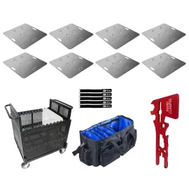 ProX XT-BP30A 30" Aluminum 6mm Truss Base Plate 8-Pack with Case Pack idjnow