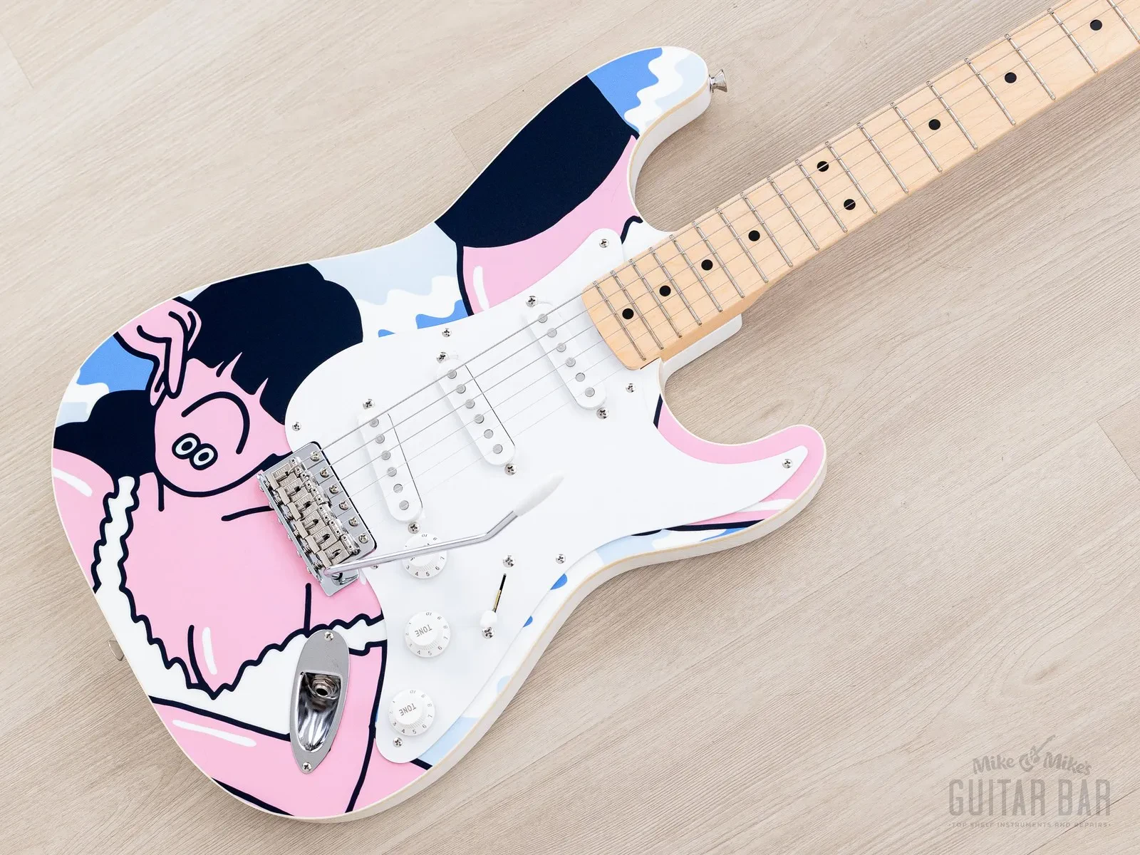Б/У Электрогитара Fender Art Gallery Collection Stratocaster FACE (MIJ, 2019) с кейсом и ярлыками