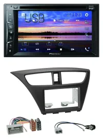 Автомагнитола для Honda Civic Hatchback (с 2012 года) Pioneer 2-DIN, Bluetooth, USB, DVD, DAB, MP3