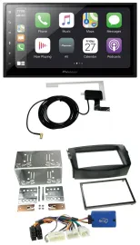 Pioneer USB MP3 2DIN Bluetooth DAB Autoradio für Toyota RAV 4 2011-2013 28 Pin