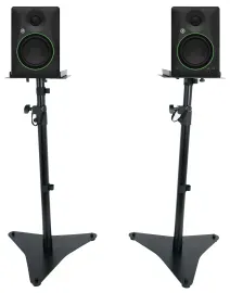Pair Mackie CR5BT 5.25" Powered Studio Monitors Speakers w/ Tone Control+Stands