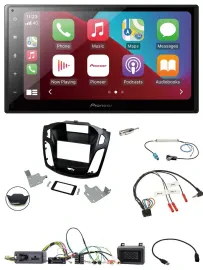 Pioneer USB Lenkrad DAB 2DIN Bluetooth Autoradio für Ford Focus 2014-2018