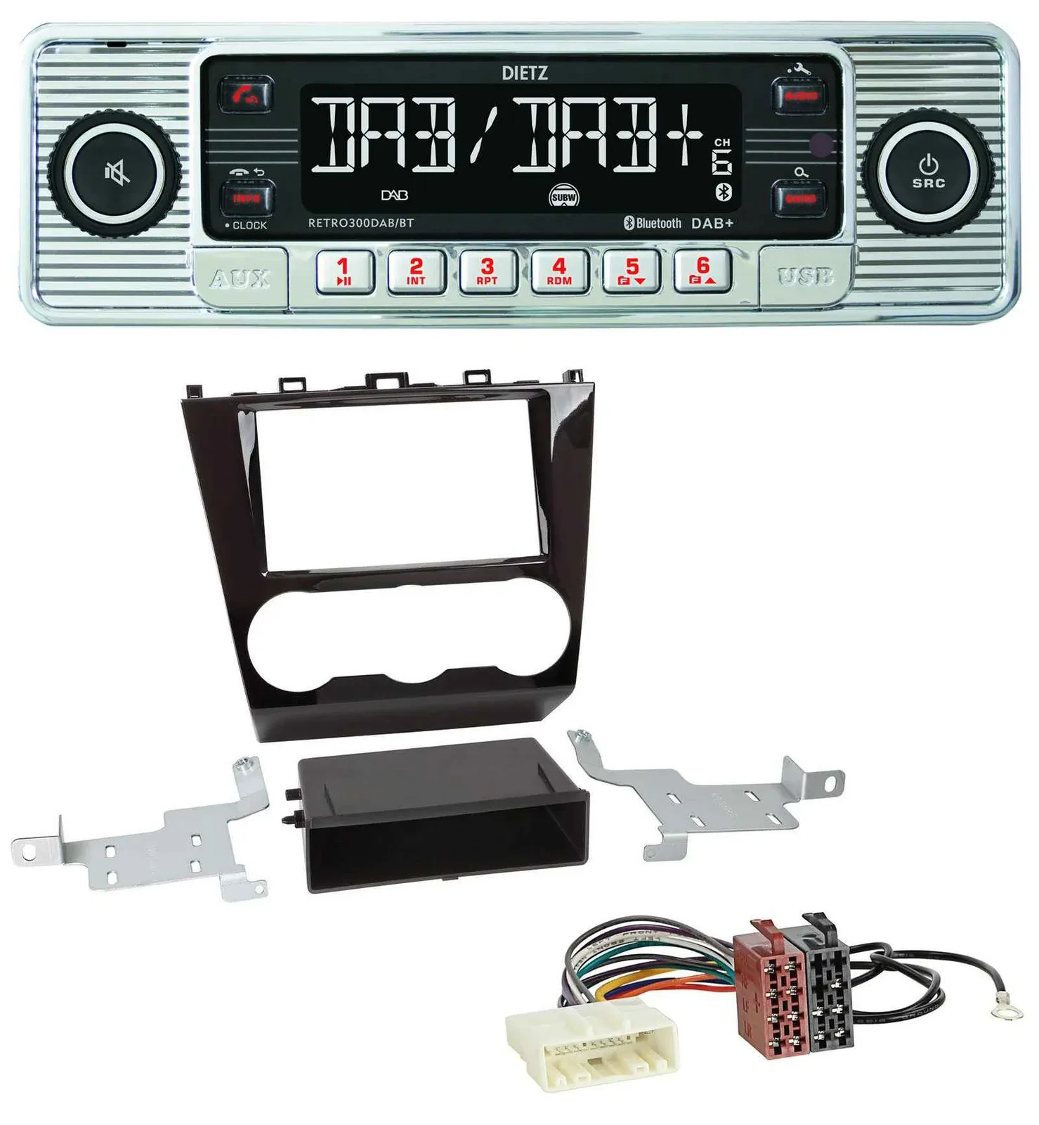 Dietz Bluetooth MP3 DAB USB Autoradio für Subaru Forester SJ Facelift ab 15