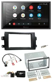 Pioneer USB 2DIN DAB Lenkrad Bluetooth Autoradio für Fiat Sedici Suzuki SX4