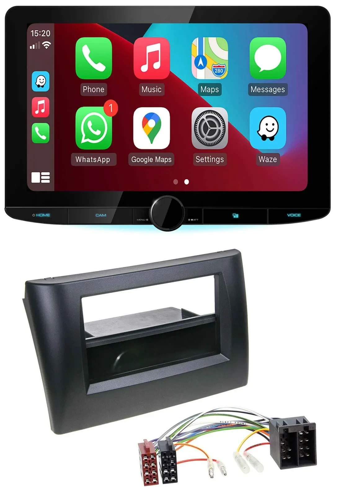 Kenwood MP3 USB DAB Bluetooth Autoradio für Fiat Stilo 192 01-08 Ablagefach