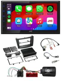 JVC Bluetooth USB Lenkrad 2DIN DAB Autoradio für Mazda 3 09-13 analog