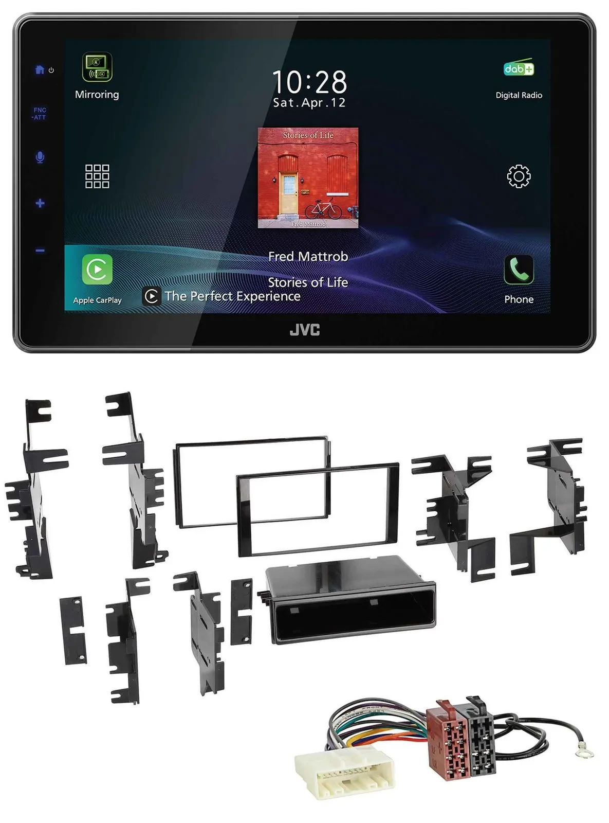 JVC DAB MP3 Bluetooth USB Autoradio für Nissan Navara NV NV200 (ab 12)