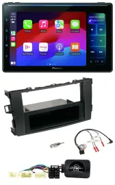 Автомагнитола Pioneer Bluetooth, DAB, USB, поддержка управления с руля, для Toyota Auris 2007–2011, черная