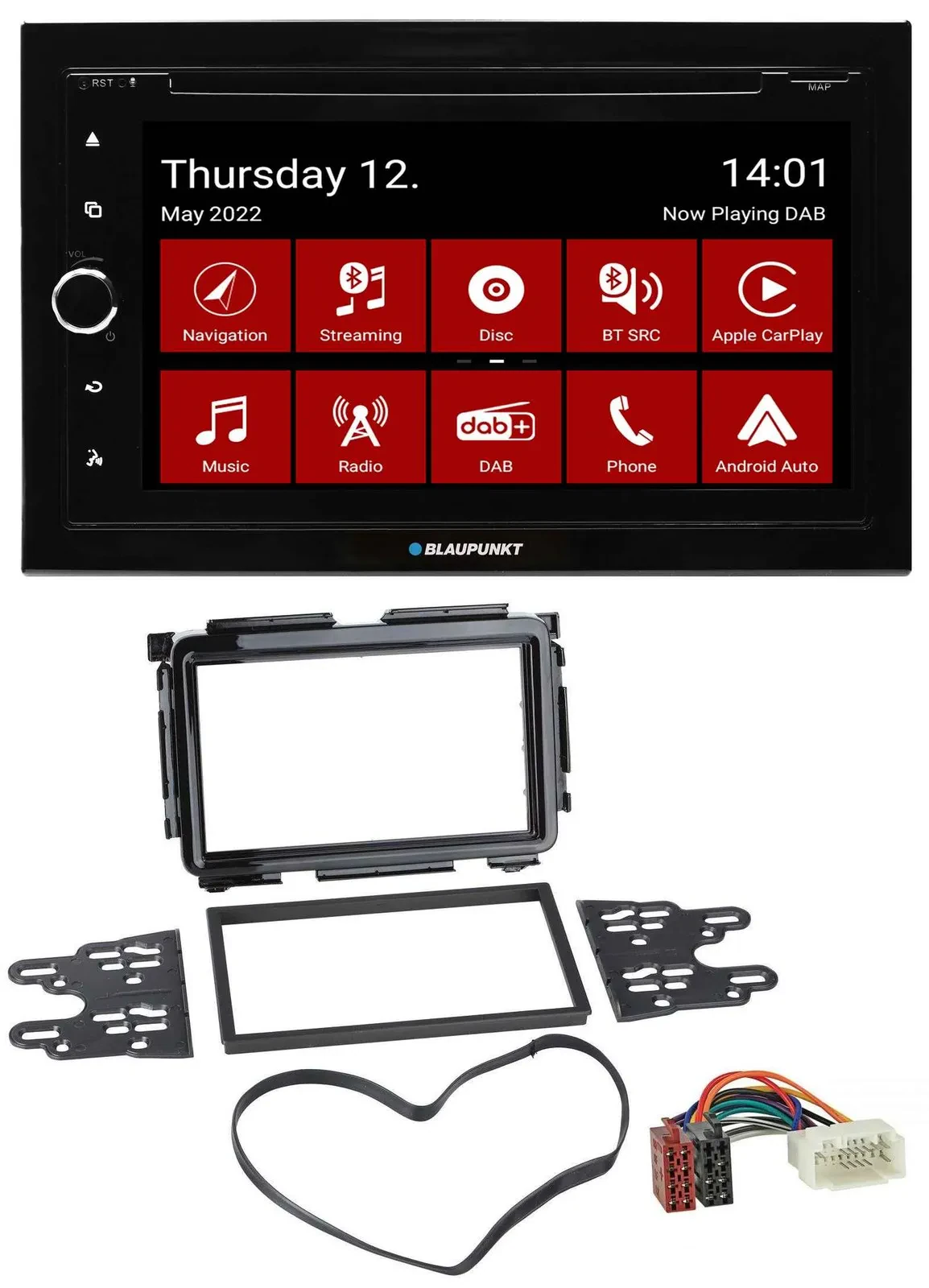 Blaupunkt MP3 DVD Bluetooth DAB 2DIN USB Autoradio für Honda HR-V (RU, ab 2015)