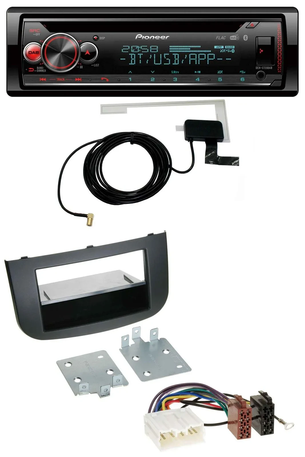 Pioneer DAB CD MP3 USB Bluetooth Autoradio für Mitsubishi Colt Z30/Z30G/Z3B/Z3V