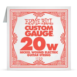 Струна для электрогитары Ernie Ball P01120 Custom gauge, сталь никелированная, калибр 20