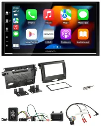 Kenwood DAB USB Bluetooth 2DIN Lenkrad Autoradio für Ford Ranger 2AB ab 04/2015