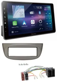 Pioneer Bluetooth USB DAB MP3 Autoradio für Renault Twingo 07-12 beige-grau