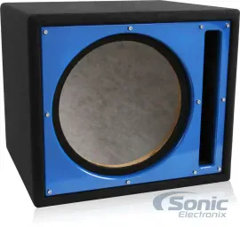 Belva BBX112BL 12" Ported Sub Box Enclosure w/Blue Baffle