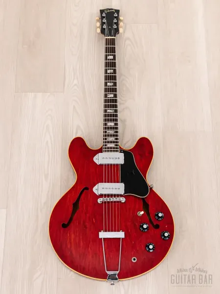 Электрогитара полуакустическая Gibson ES-330 TDC Hollow P90 Cherry w/case USA 1968