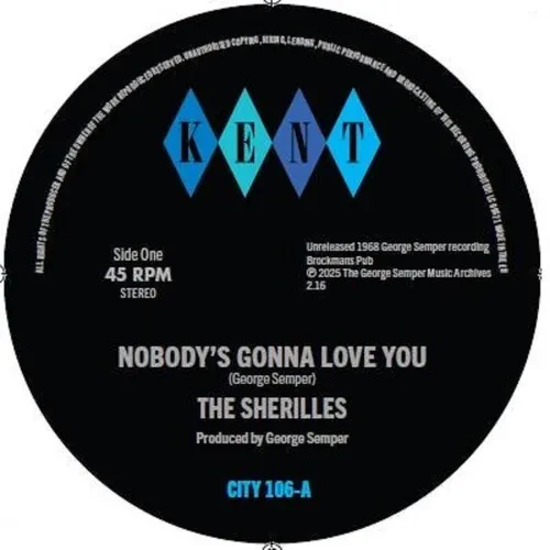 Виниловая пластинка The Sherilles – Nobody's Gonna Love You / Make It On My Own (Релиз 2025)
