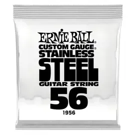Струна для электрогитары Ernie Ball P01956 Stainless Steel, сталь, калибр 56