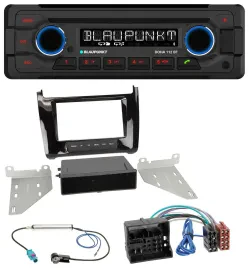 Blaupunkt AUX MP3 CD Bluetooth USB Autoradio für VW Polo (ab 14) - piano-schwarz
