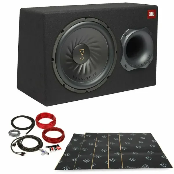 JBL GT-BassPro12 12" Loaded Subwoofer Ported Enclosure w/ NVX Sound Dampening