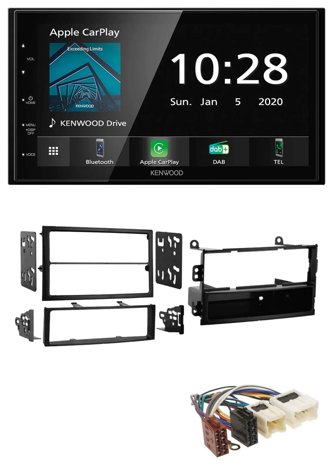 Автомагнитола для Nissan 350Z Roadster (2002–2005) Kenwood 2DIN, Bluetooth, MP3, DAB, USB