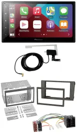 Автомагнитола для Iveco Daily (2006–2014) Pioneer 2DIN, USB, Bluetooth, DAB, MP3, темно-серый