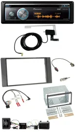 Pioneer Bluetooth DAB Lenkrad USB CD Autoradio für Ford Kuga 2008-2012 anthrazit