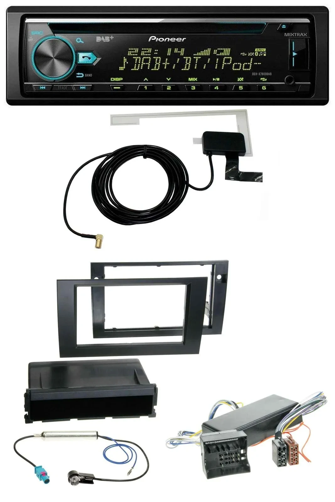 Автомагнитола для Audi A4 (2004–2008) Pioneer CD/MP3, USB, AUX, DAB