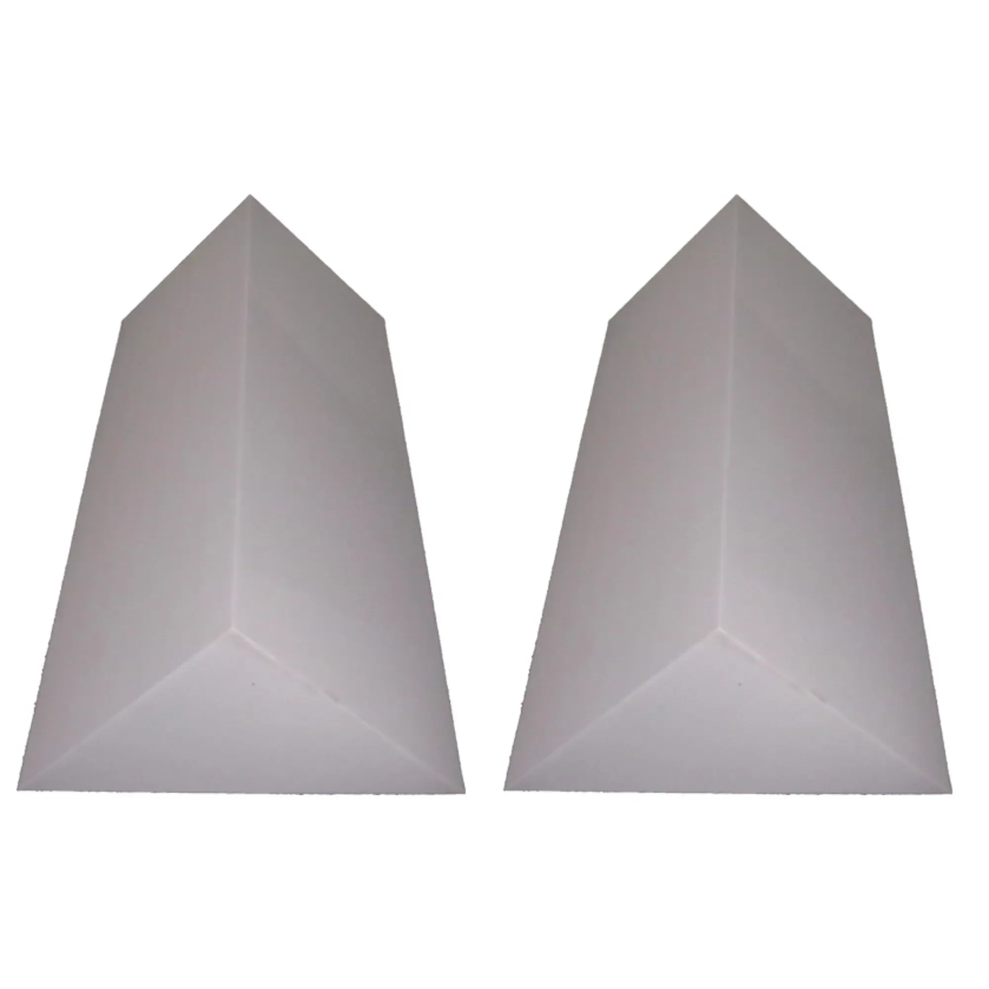 MUSIC STORE Pyramis BassTrap Eckabsorber Basotect 100x48x67cm, grau, 2x