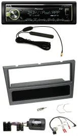 Pioneer MP3 USB CD DAB Lenkrad Autoradio für Opel Corsa C 2000-04 charcoal