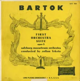 Б/У виниловая пластинка Bartok – First Orchestra Suite Opus 3