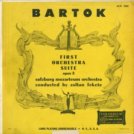 Б/У виниловая пластинка Bartok – First Orchestra Suite Opus 3
