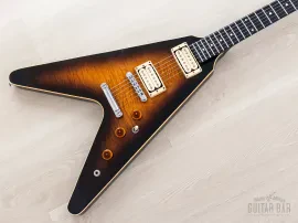 1981 Gibson The “V” Vintage Flame Top Flying V w/ Dirty Fingers, Case