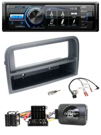 JVC Bluetooth Lenkrad USB DAB Autoradio für Fiat Croma 2005-2010