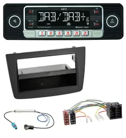 Dietz USB DAB MP3 Bluetooth Autoradio für Alfa Romeo Mito 955 08-14 ISO schwarz