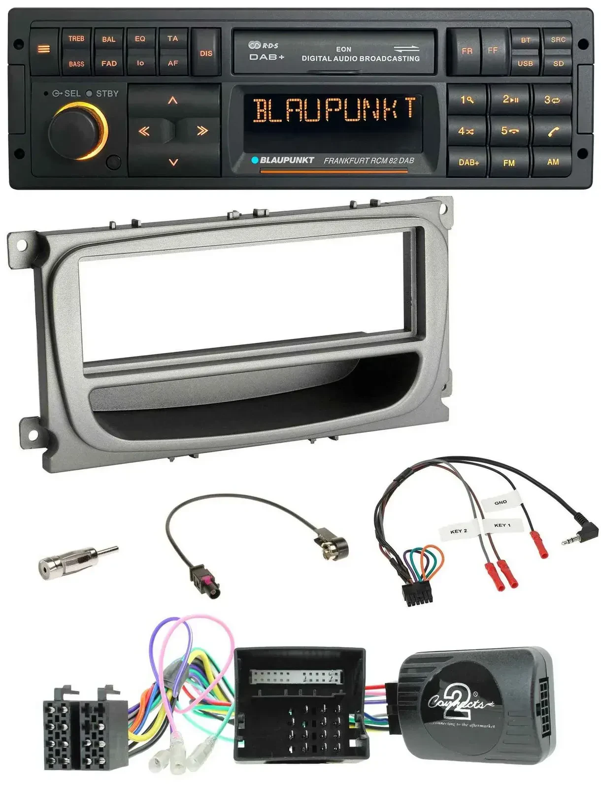 Blaupunkt USB DAB SD Lenkrad Bluetooth Autoradio für Ford S-Max Mondeo Can 07-14