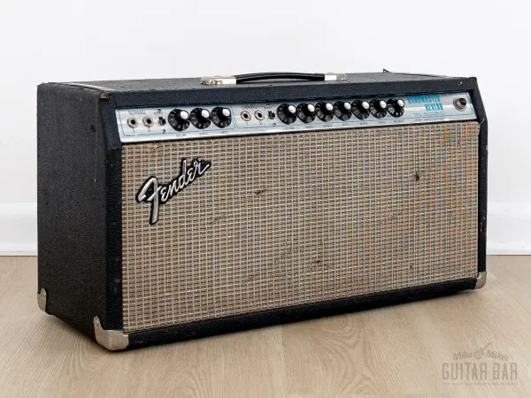 1976 Fender Bandmaster Reverb TFL5005D Vintage Silverface Tube Amplifier Head