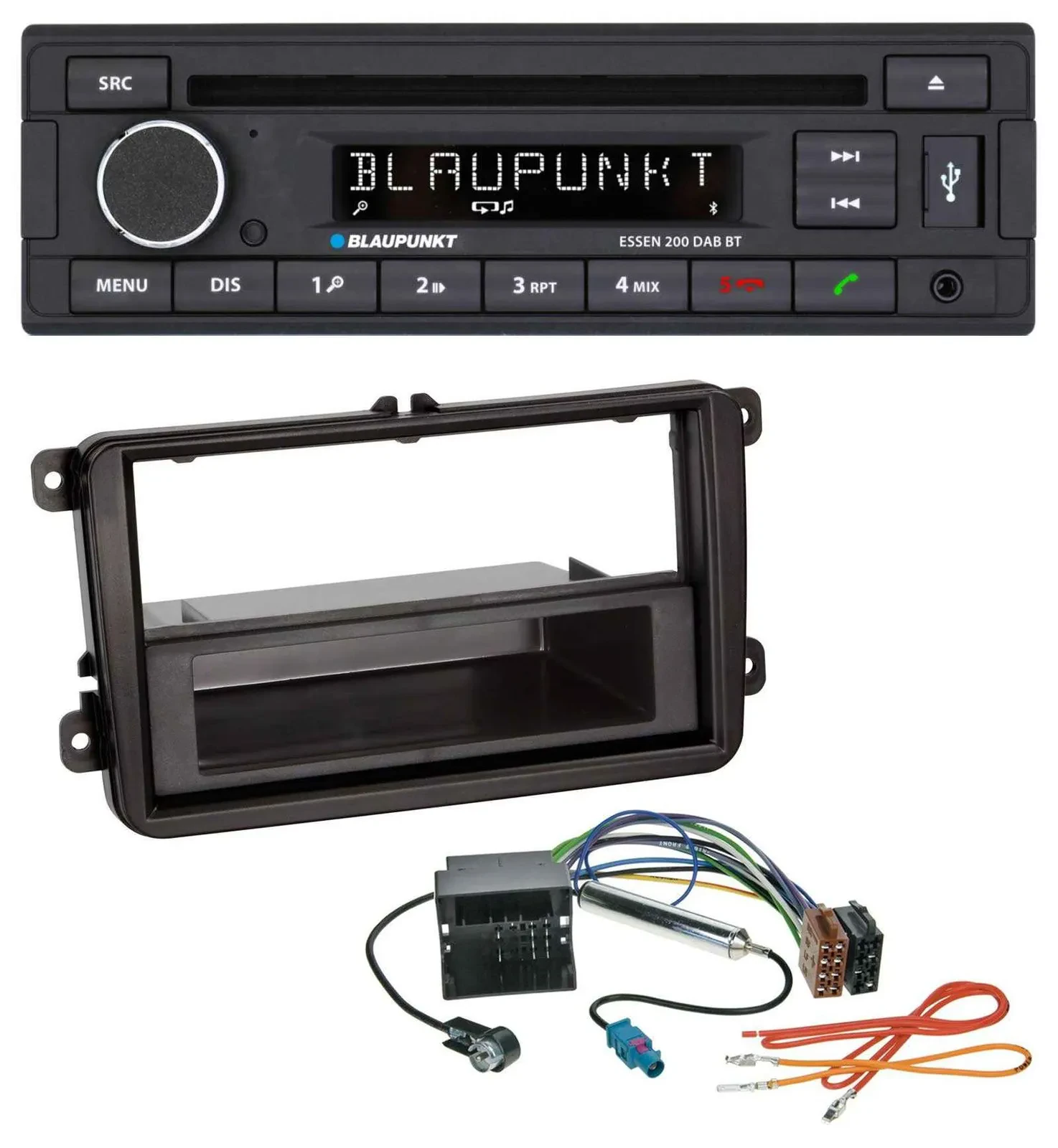 Blaupunkt USB MP3 Bluetooth DAB CD Autoradio für Skoda Praktik / Superb / Yeti