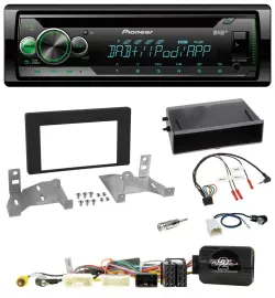 Автомагнитола для Toyota Aygo (AB7) Pioneer CD, USB, MP3, DAB, черный, поддержка кнопок на руле