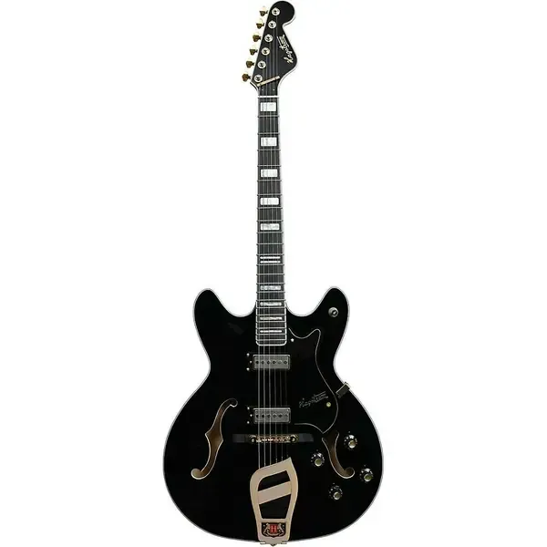 Электрогитара полуакустическая Hagstrom '67 Viking II Hollowbody Standard Black Gloss